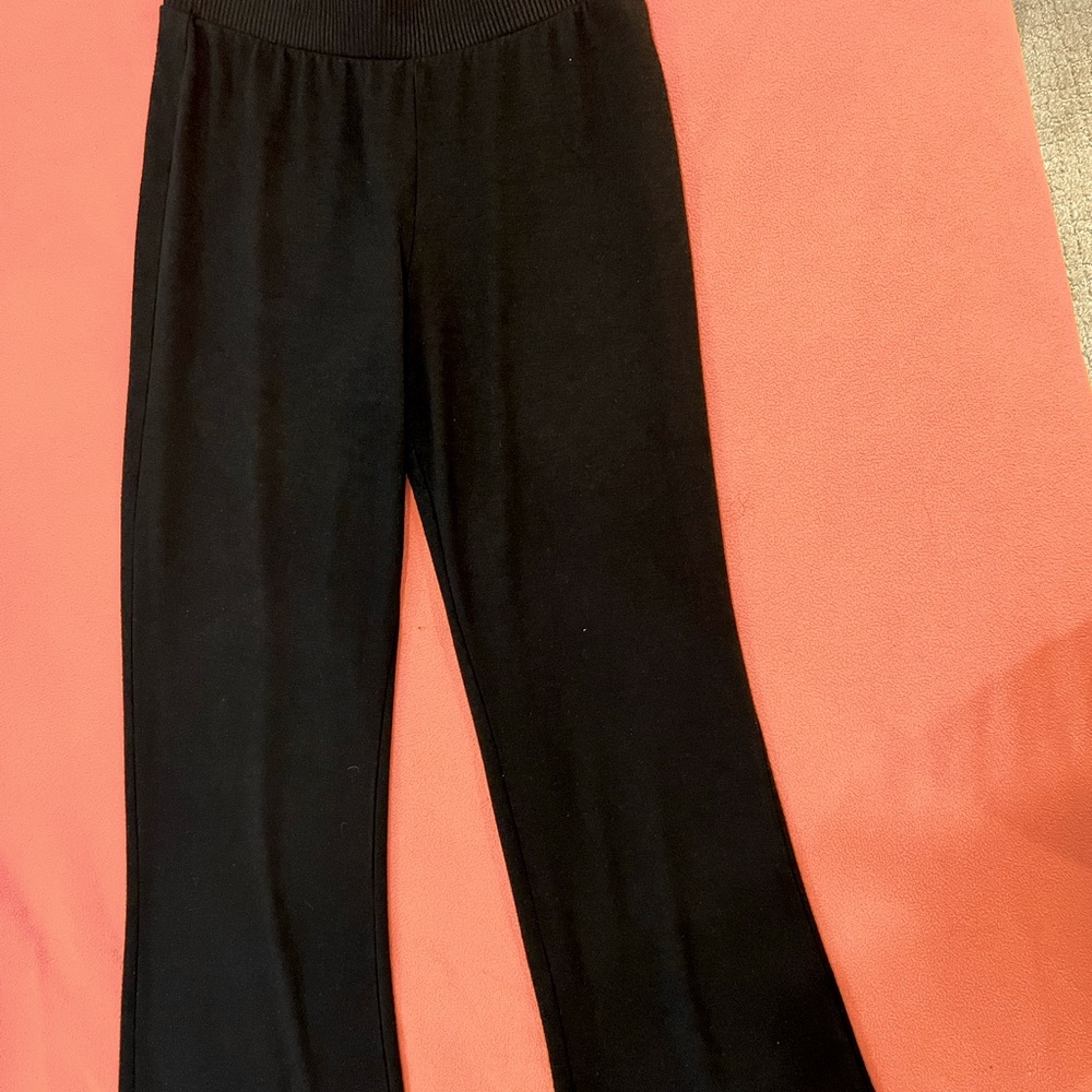 GAP Black High-waisted Flare Lounge Pants
